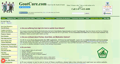 Desktop Screenshot of goutcure.com
